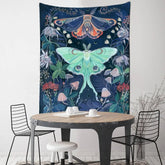Flower Butterfly Pattern Tapestry Blanket